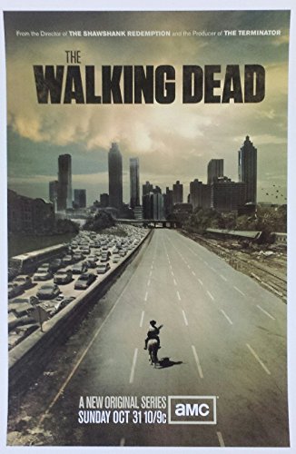 The Walking Dead on AMC Horse on Freeway 11 x 17 Lithograph